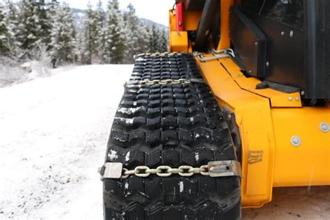 steel chain skid steer tracks|skid steer snow tracks.